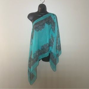 Jack & Missy Convertible Poncho Paisley One Size
